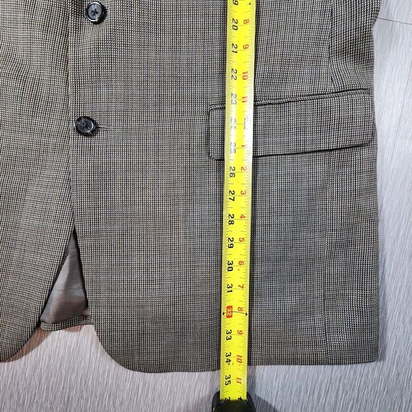 Chaps Ralph Lauren Mens Blazer Sport Coat Wool Houndstooth 44L - Picture 11 of 13